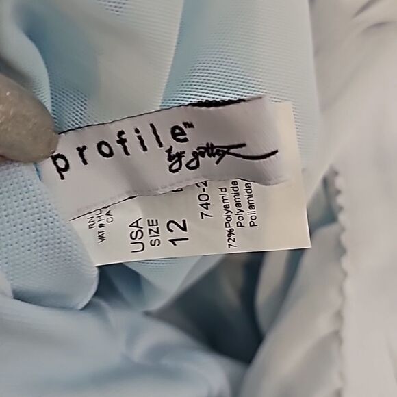 Gottex Tutti Frutti Tourqupise V-Neck Center Shirred One Piece Swimsuit size 12 - Picture 11 of 11